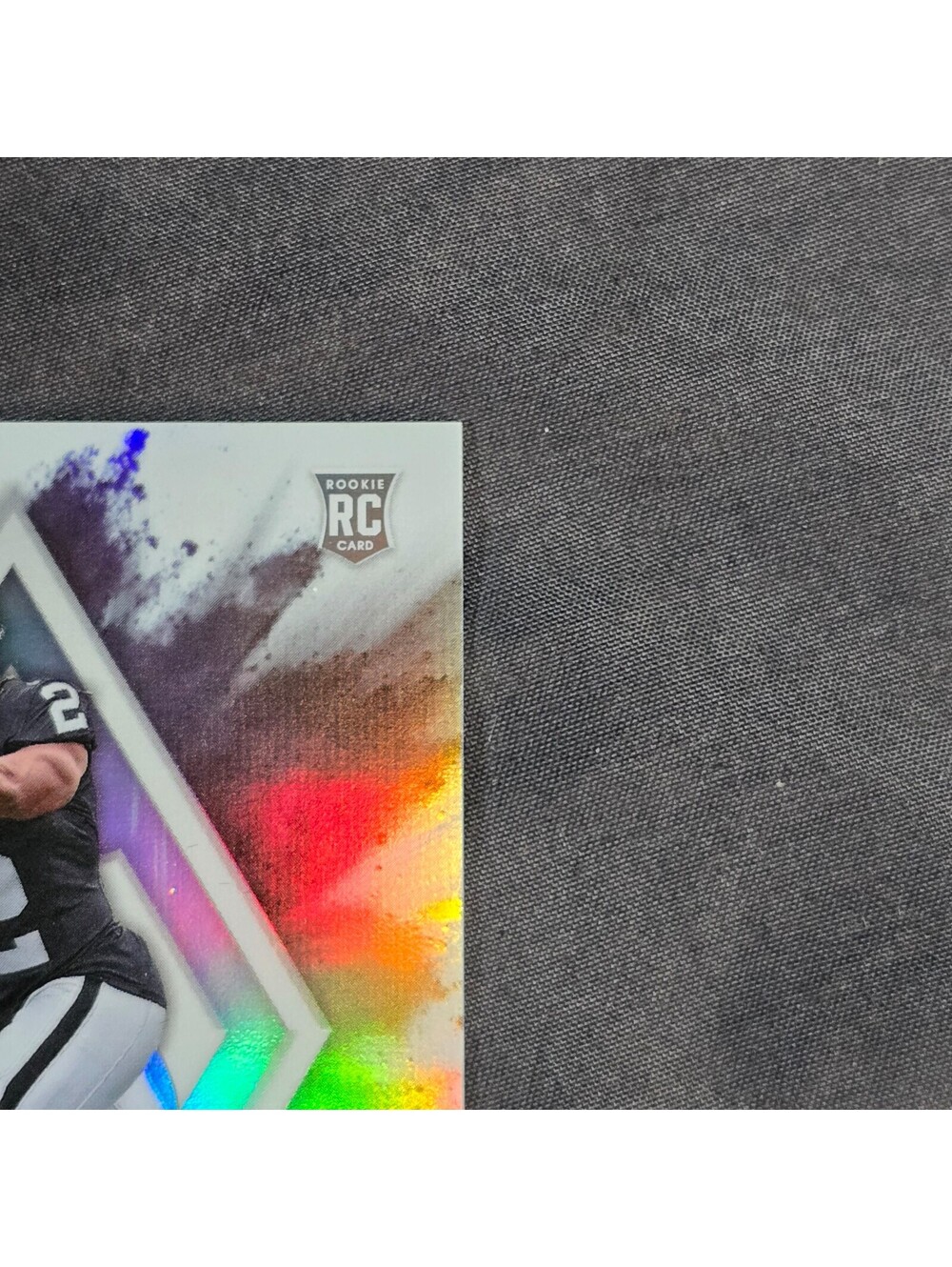 2025 Panini Phoenix Ashton Jeanty Color Blast Rookie RC SSP #13 Raiders - Picture 4 of 6